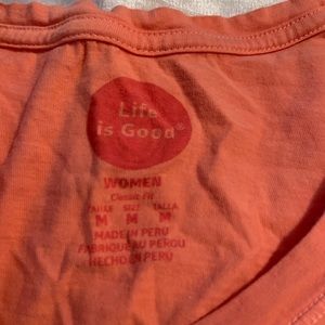 Orange Life Is Good tank